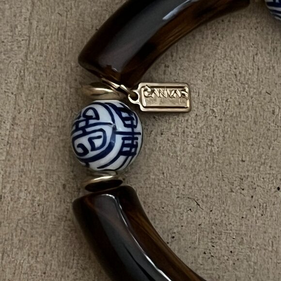 Joon Leopard Print Oriental Beaded Bracelet    NEW - Picture 3 of 3